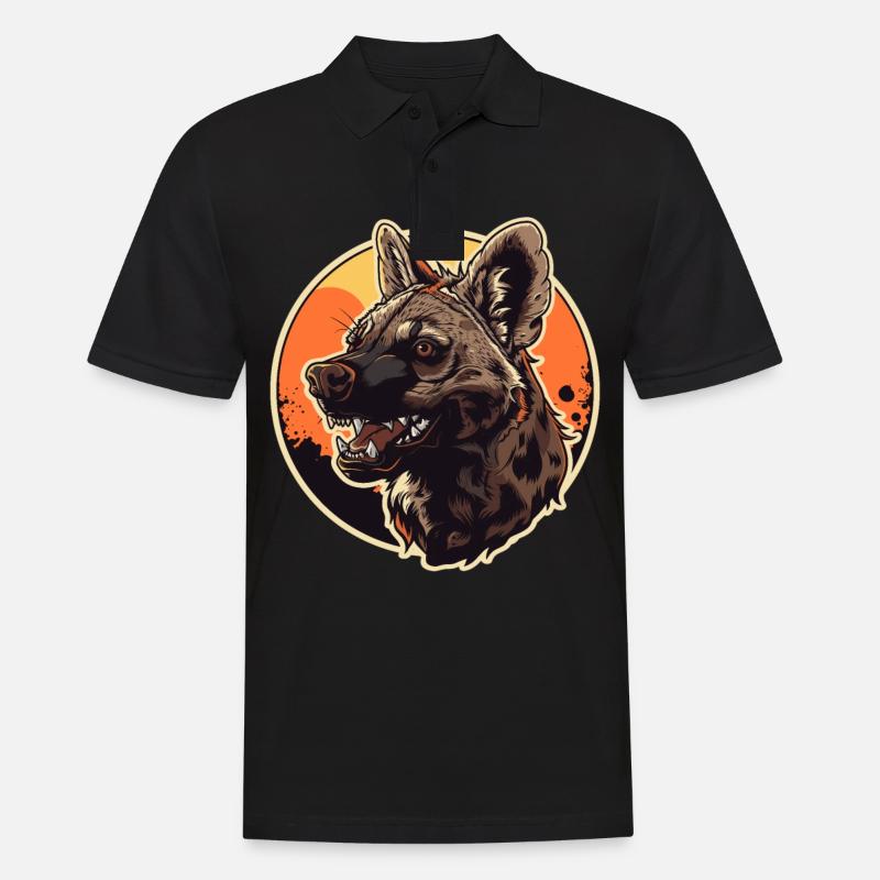 Erdwölfe Erdwolf - Männer Poloshirt - Schwarz