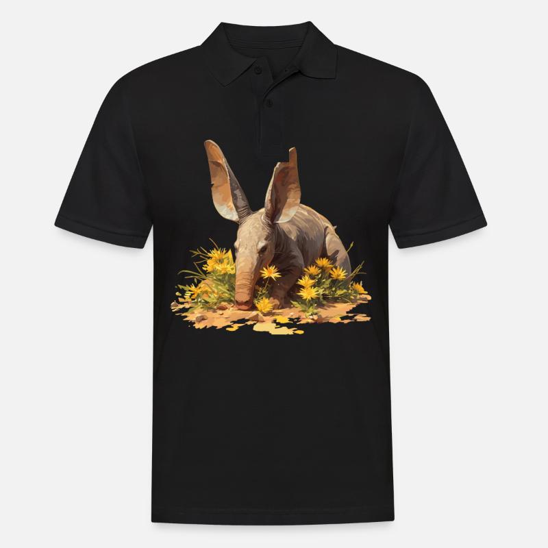 Erdferkeln Erdferkel - Männer Poloshirt - Schwarz
