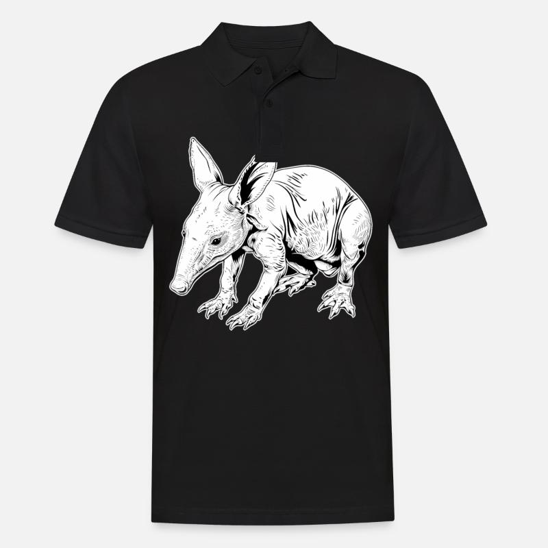 Erdferkeln Erdferkel - Männer Poloshirt - Schwarz
