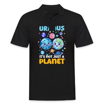 Uranus Uranus, ce n'est pas qu'une planète ! - Polo Homme - noir - Devant - Kai (181cm)