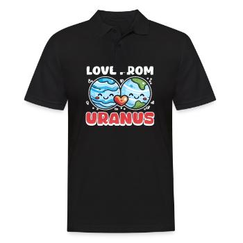 Uranus Love from Uranus - Men's Polo Shirt - black - Front - Kai (181cm)