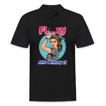 Ehlers Danlos Flexy and I Know It - Men's Polo Shirt - black - Front - Kai (181cm)