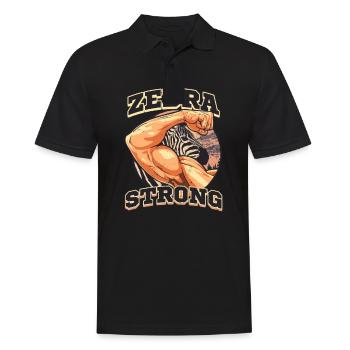 Ehlers Danlos Zebra Strong - Men's Polo Shirt - black - Front - Kai (181cm)