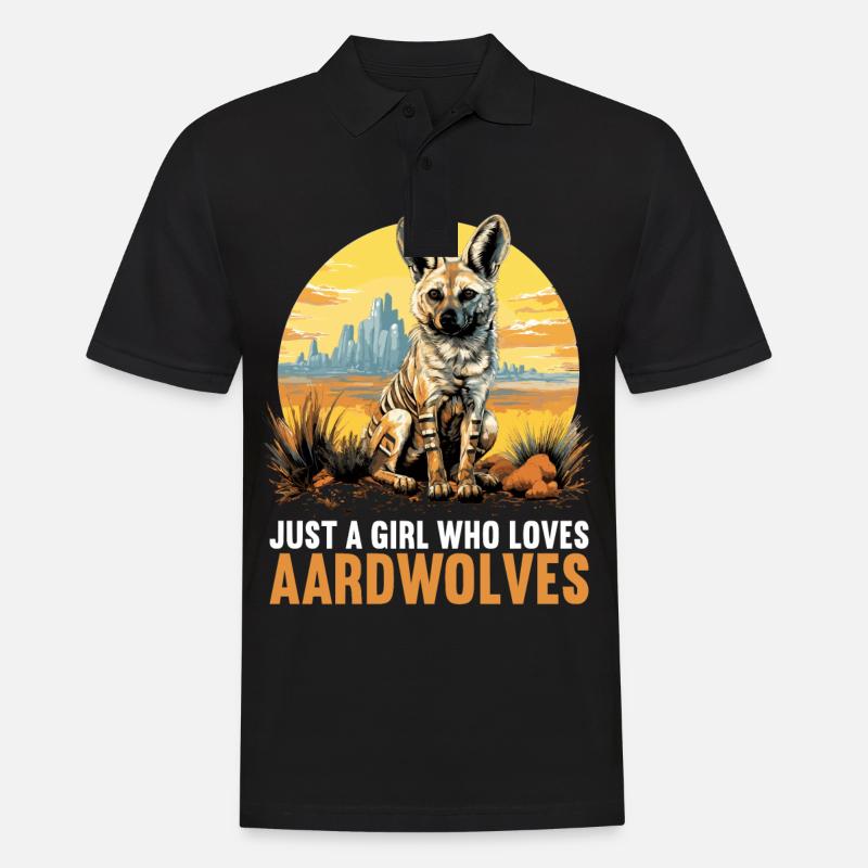 Erdwölfe Erdwolf - Männer Poloshirt - Schwarz