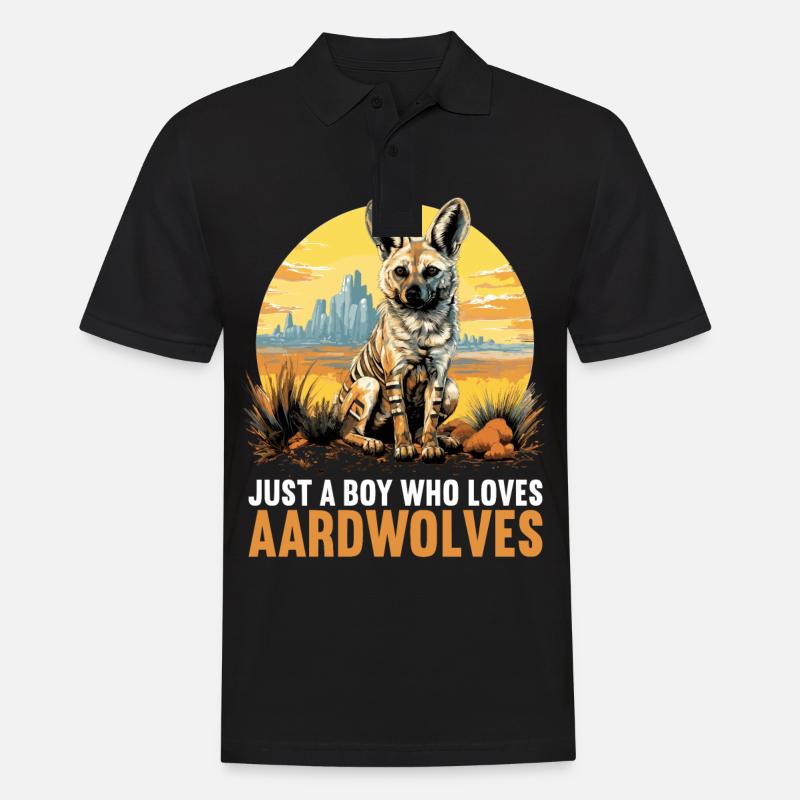 Erdwölfe Erdwolf - Männer Poloshirt - Schwarz