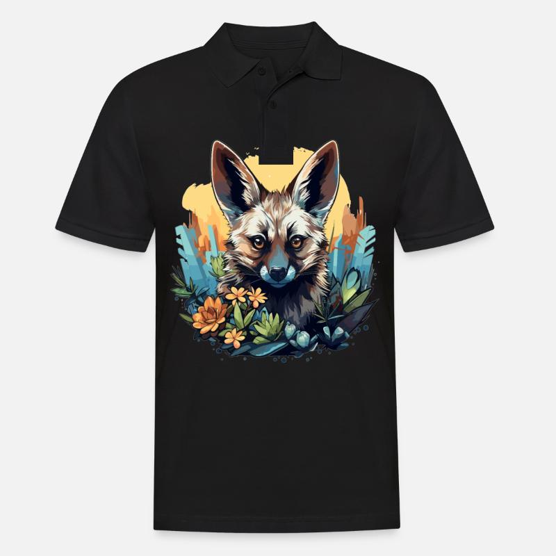 Erdwölfe Erdwolf - Männer Poloshirt - Schwarz