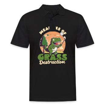 Golfen Waffen der Graszerstörung - Männer Poloshirt - Schwarz - Vorne - Kai (181cm)