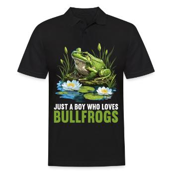 Bullfrogs Bullfrog - Men's Polo Shirt - black - Front - Kai (181cm)