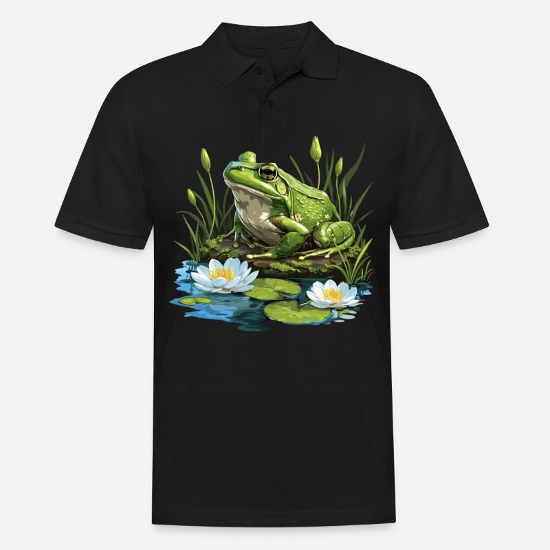 Ochsenfrösche Ochsenfrosch - Männer Poloshirt - Schwarz