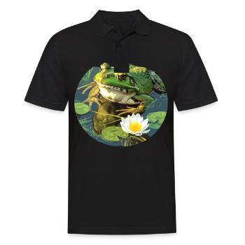 Bullfrogs Bullfrog - Men's Polo Shirt - black - Front - Kai (181cm)