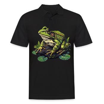 Bullfrogs Bullfrog - Men's Polo Shirt - black - Front - Kai (181cm)