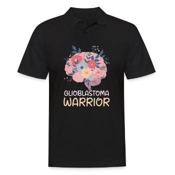 Glioblastoma Awareness Glioblastoma Fighter - Men's Polo Shirt - black - Front - Kai (181cm)