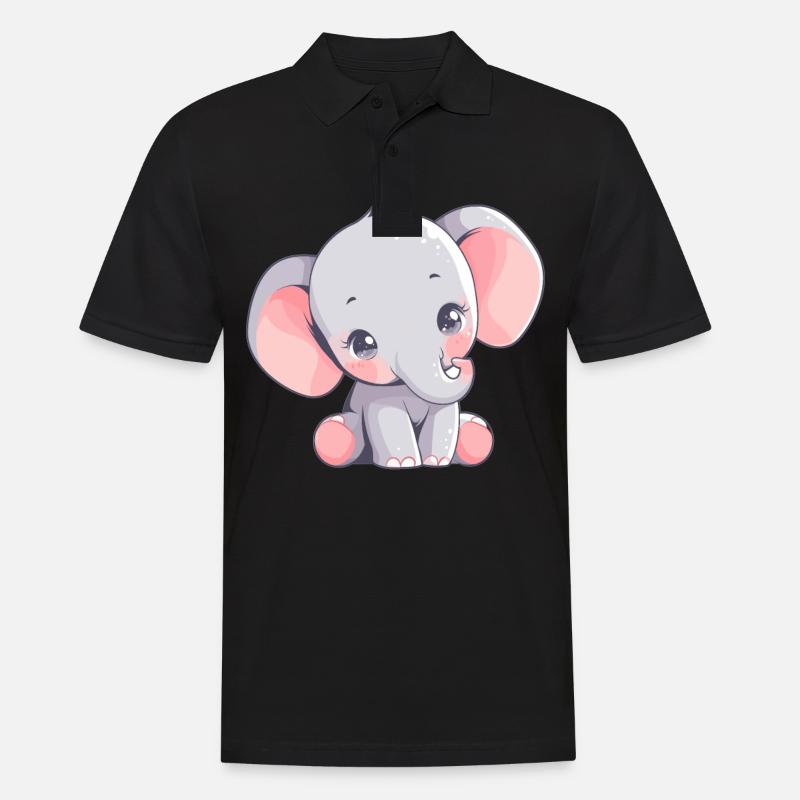 Éléphant Éléphant - Polo Homme - noir