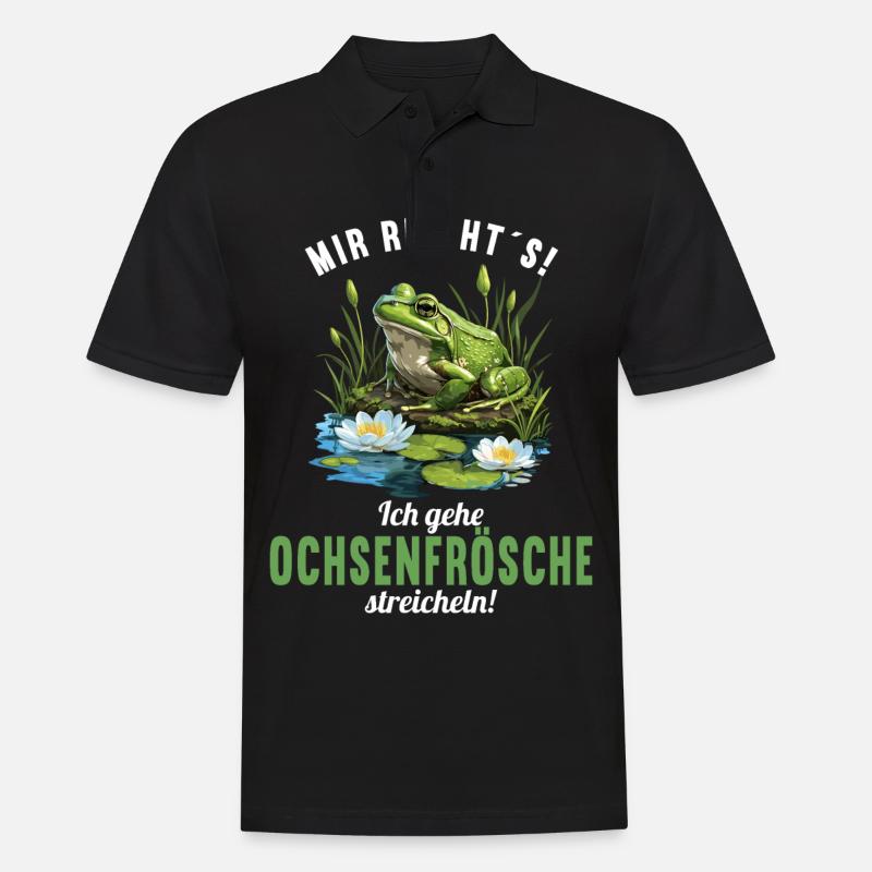 Ochsenfrösche Ochsenfrosch - Männer Poloshirt - Schwarz