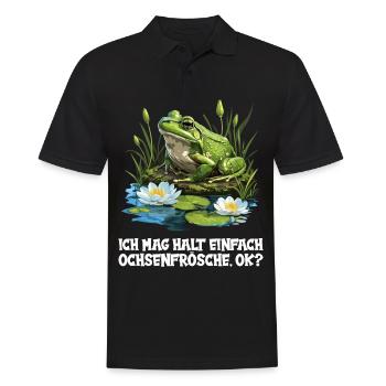 Bullfrogs Bullfrog - Men's Polo Shirt - black - Front - Kai (181cm)