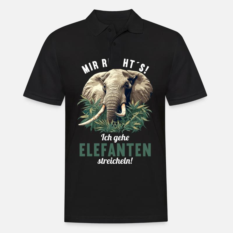 Éléphant Éléphant - Polo Homme - noir