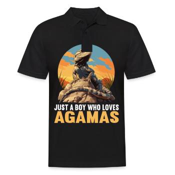 Agamen Agame - Polo Homme - noir - Devant - Kai (181cm)