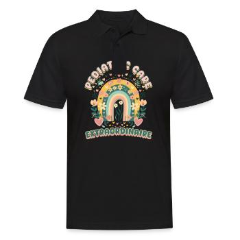 PICU Krankenschwester Pädiatrische Pflege Extraordinaire - Männer Poloshirt - Schwarz - Vorne - Kai (181cm)