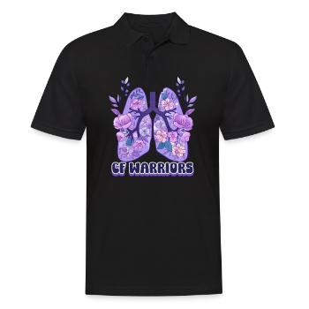 Cystic Fibrosis CF Warriors - Men's Polo Shirt - black - Front - Kai (181cm)