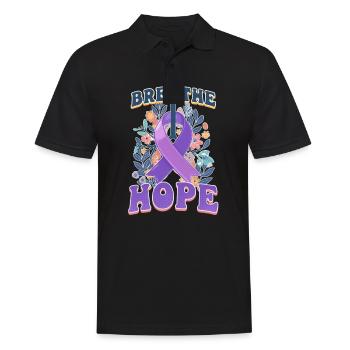 Fibrose kystique Breath Hope - Polo Homme - noir - Devant - Kai (181cm)