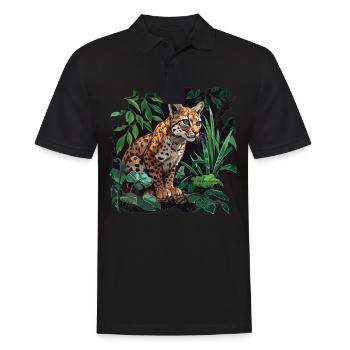 Chats dorés Chat doré - Polo Homme - noir - Devant - Kai (181cm)