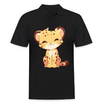 Chats dorés Chat doré - Polo Homme - noir - Devant - Kai (181cm)