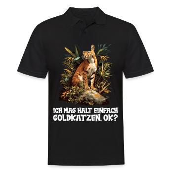 Chats dorés Chat doré - Polo Homme - noir - Devant - Kai (181cm)
