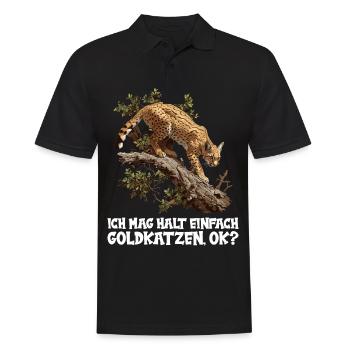 Chats dorés Chat doré - Polo Homme - noir - Devant - Kai (181cm)