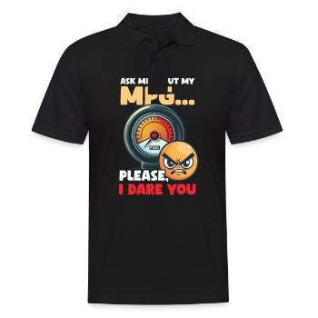 Dieselauto-Liebhaber fragen Sie mich nach MPG... Bitte - Männer Poloshirt - Schwarz - Vorne - Kai (181cm)