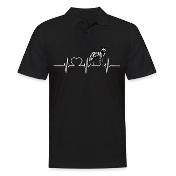 Wildhunde Wildhund - Männer Poloshirt - Schwarz - Vorne - Kai (181cm)