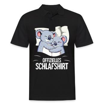 Official Koala Sleep Shirt - Men's Polo Shirt - black - Front - Kai (181cm)