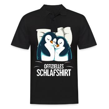 Official Penguin Sleep Shirt - Men's Polo Shirt - black - Front - Kai (181cm)