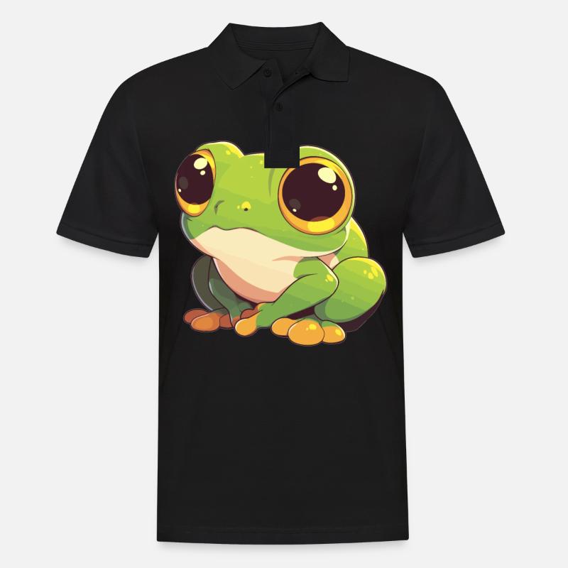 Tree Frog Baumfrösche Baumfrosch - Männer Poloshirt - Schwarz