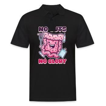 GI Nurse No Guts No Glory - Men's Polo Shirt - black - Front - Kai (181cm)