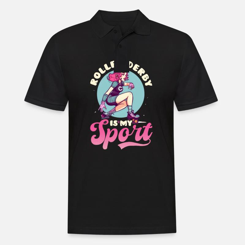 Roller Derby Roller Derby est un sport - Polo Homme - noir
