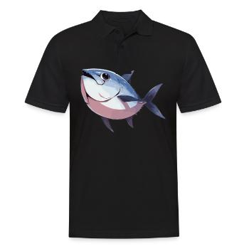 Tuna Thunfische Thunfisch - Männer Poloshirt - Schwarz - Vorne - Kai (181cm)