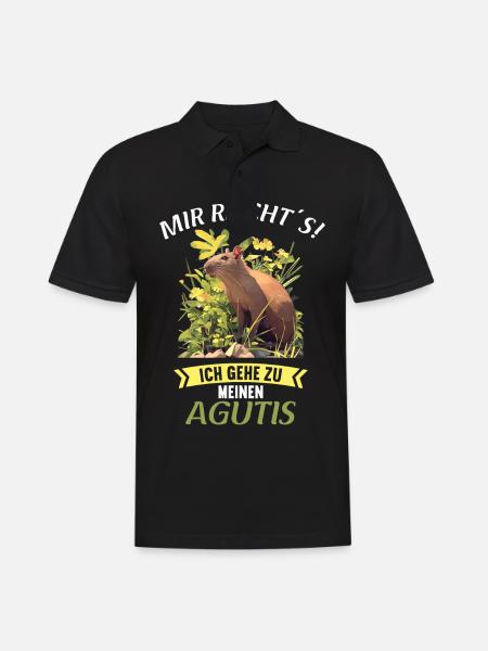 Agouti Agutis Aguti - Men's Polo Shirt - black