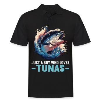 Tuna Thunfische Thunfisch - Männer Poloshirt - Schwarz - Vorne - Kai (181cm)