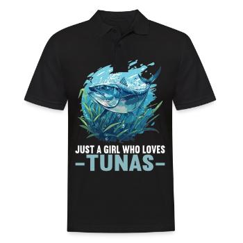 Tuna Thunfische Thunfisch - Männer Poloshirt - Schwarz - Vorne - Kai (181cm)