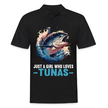 Tuna Thunfische Thunfisch - Männer Poloshirt - Schwarz - Vorne - Kai (181cm)