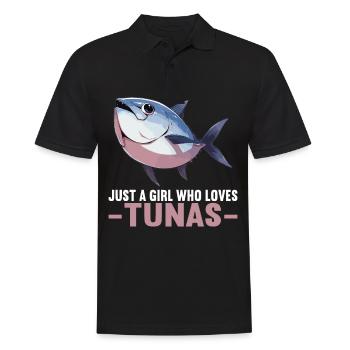 Tuna Thunfische Thunfisch - Männer Poloshirt - Schwarz - Vorne - Kai (181cm)