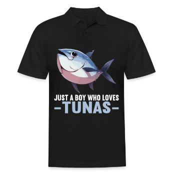 Tuna Thunfische Thunfisch - Männer Poloshirt - Schwarz - Vorne - Kai (181cm)