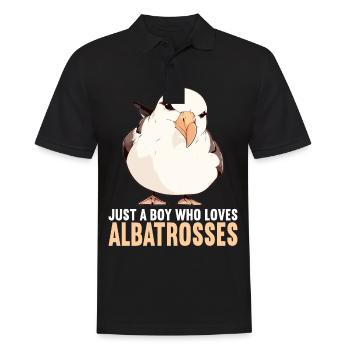 Albatross Albatrosse Albatros - Männer Poloshirt - Schwarz - Vorne - Kai (181cm)