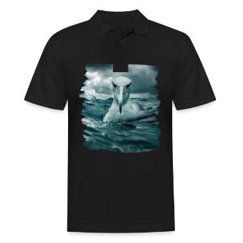 Albatross Albatrosse Albatros - Men's Polo Shirt - black - Front - Kai (181cm)