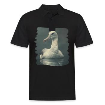 Albatross Albatrosse Albatros - Männer Poloshirt - Schwarz - Vorne - Kai (181cm)