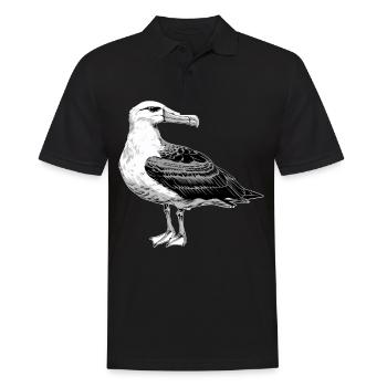 Albatross Albatrosse Albatros - Männer Poloshirt - Schwarz - Vorne - Kai (181cm)