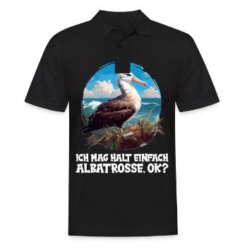 Albatross Albatrosse Albatros - Männer Poloshirt - Schwarz - Vorne - Kai (181cm)