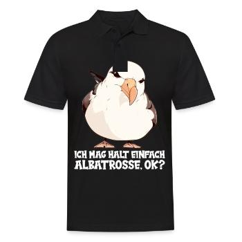 Albatross Albatrosse Albatros - Männer Poloshirt - Schwarz - Vorne - Kai (181cm)
