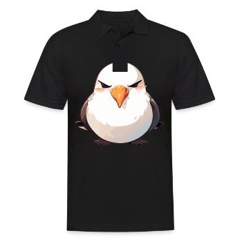 Albatross Albatrosse Albatros - Männer Poloshirt - Schwarz - Vorne - Kai (181cm)