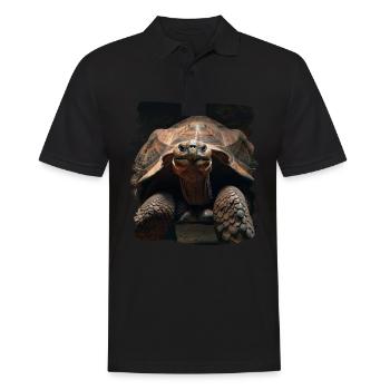 Tortues géantes Tortue géante - Polo Homme - noir - Devant - Kai (181cm)